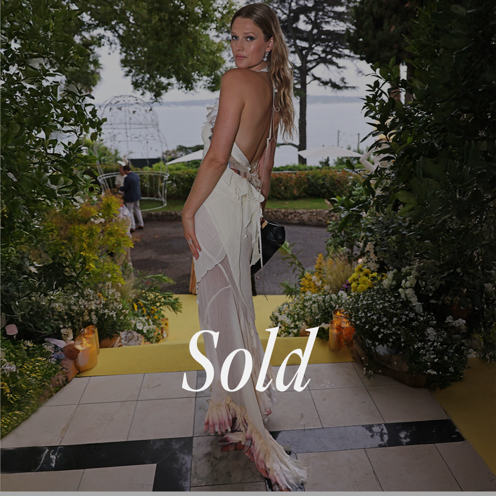 Super Flea Market+Milk of Lime+Cream custom dress+Toni Garrn+sold